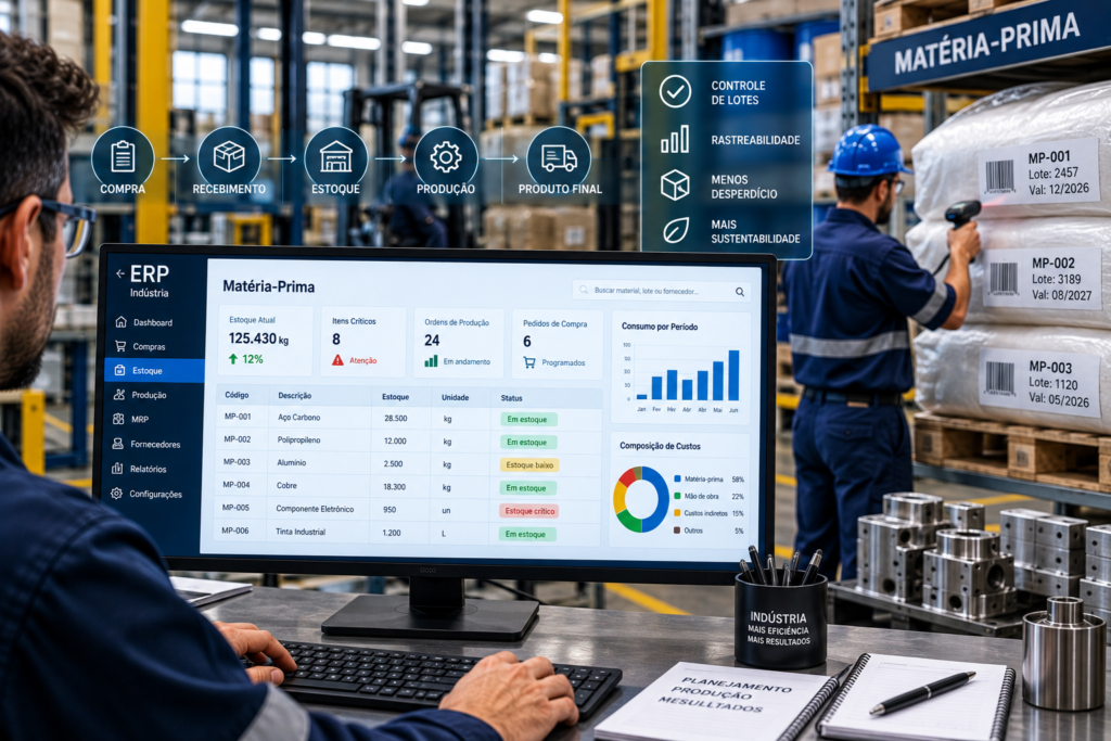 ERP para Gestão de Matéria-Prima